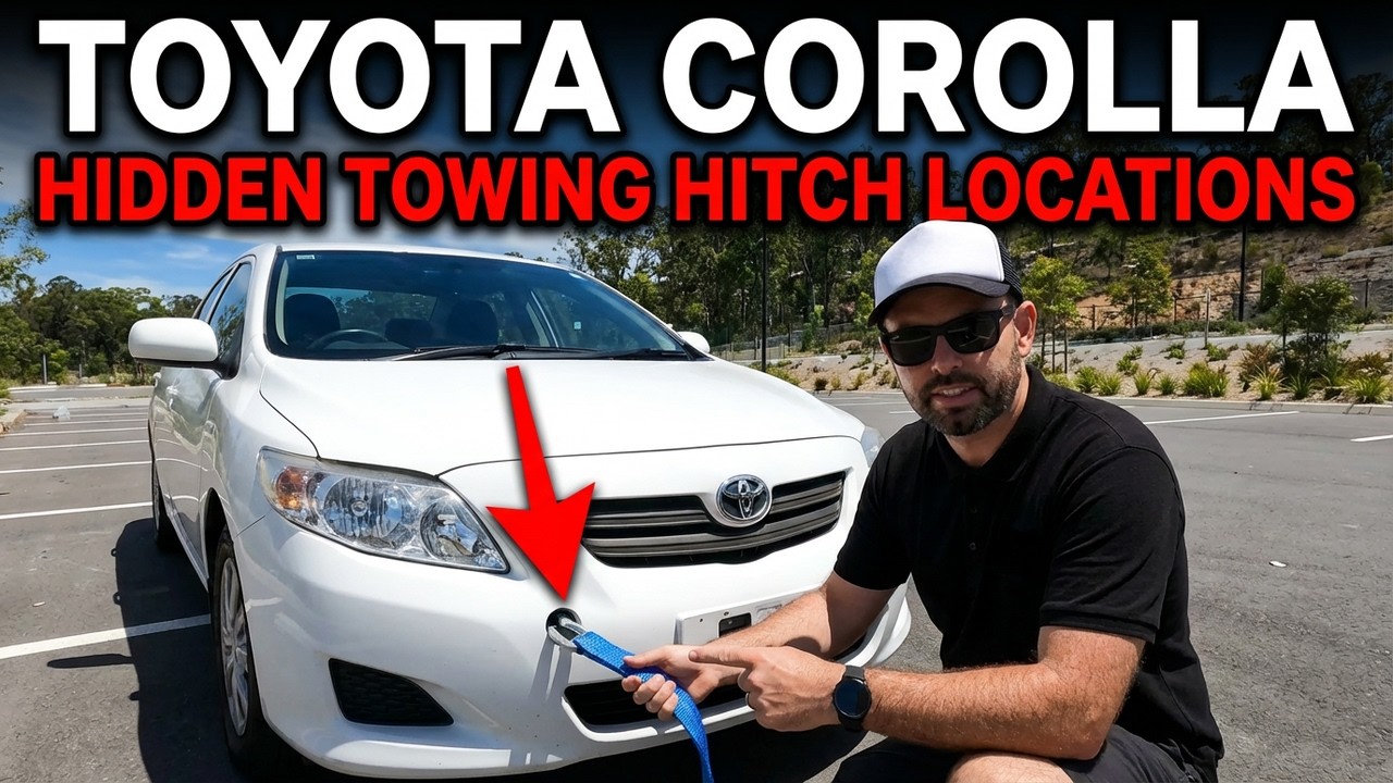 Toyota Corolla Hidden Towing Hitch Locations & Tools (2006 - 2012)