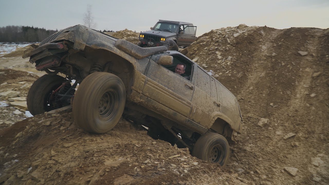 Jeep Grand Cherokee ZJ V8 vs. Cherokee XJ Funny Offroad Action | 4k Ultra HD