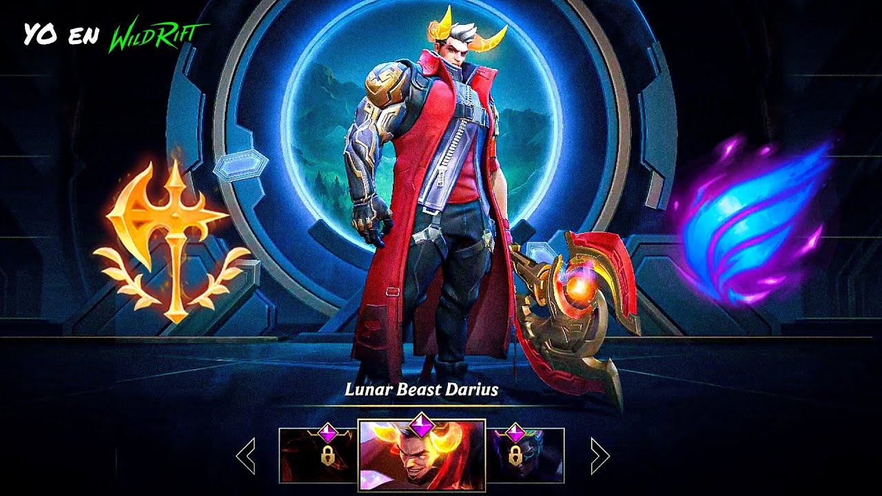LUNAR BEAST DARIUS MY NEW SKIN IN WILD RIFT || YO en WILD RIFT