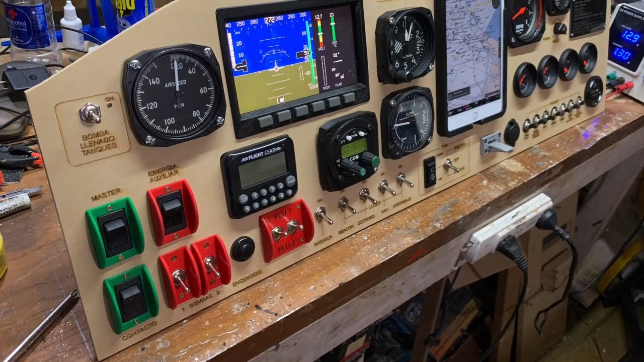Cortando el tablero con la CNC v3- Fácil MS 1/3 Avión Experimental Argentino