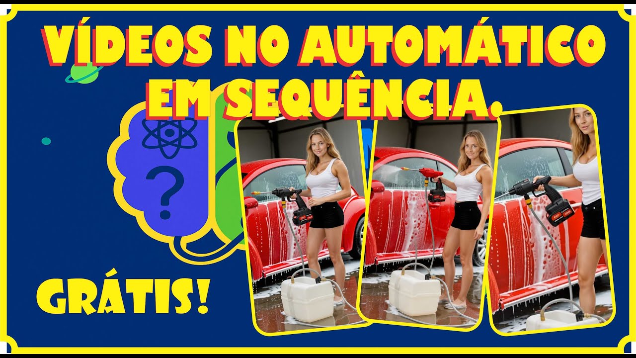 Automatizei a criação de vídeos de GRAÇA. Vários vídeos em sequência!