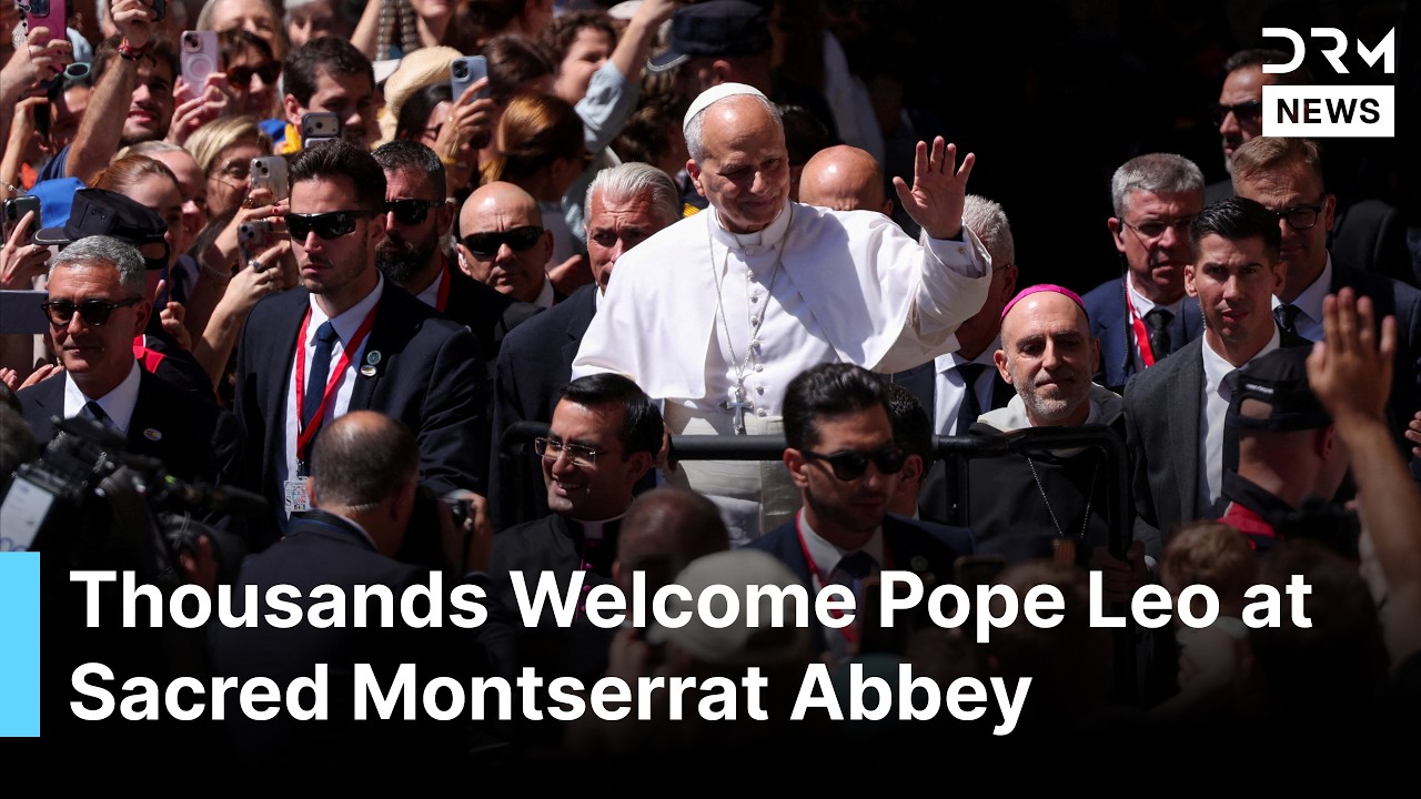 GRAND WELCOME: Pope Leo Arrives at Montserrat Abbey During Historic Apostolic Visit to Spain | AK1B
