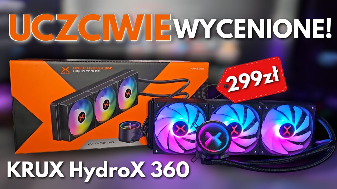 AiO KRUX HydroX 360 - Wydajność i kulturka za 300zł!