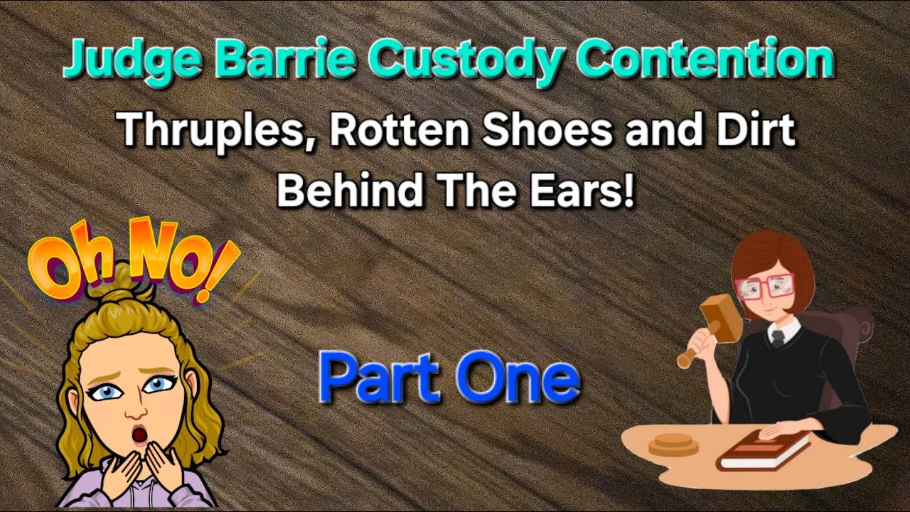Part 1 - Judge Barrie Custody Motion - a whole lot of yikes!