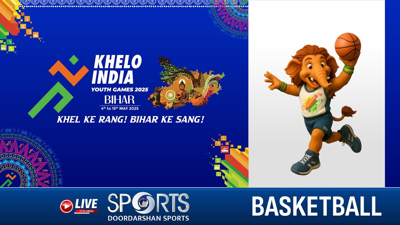LIVE - Semi Finals; Basketball - Khelo India Youth Games 2025, Bihar | Doordarshan Sports