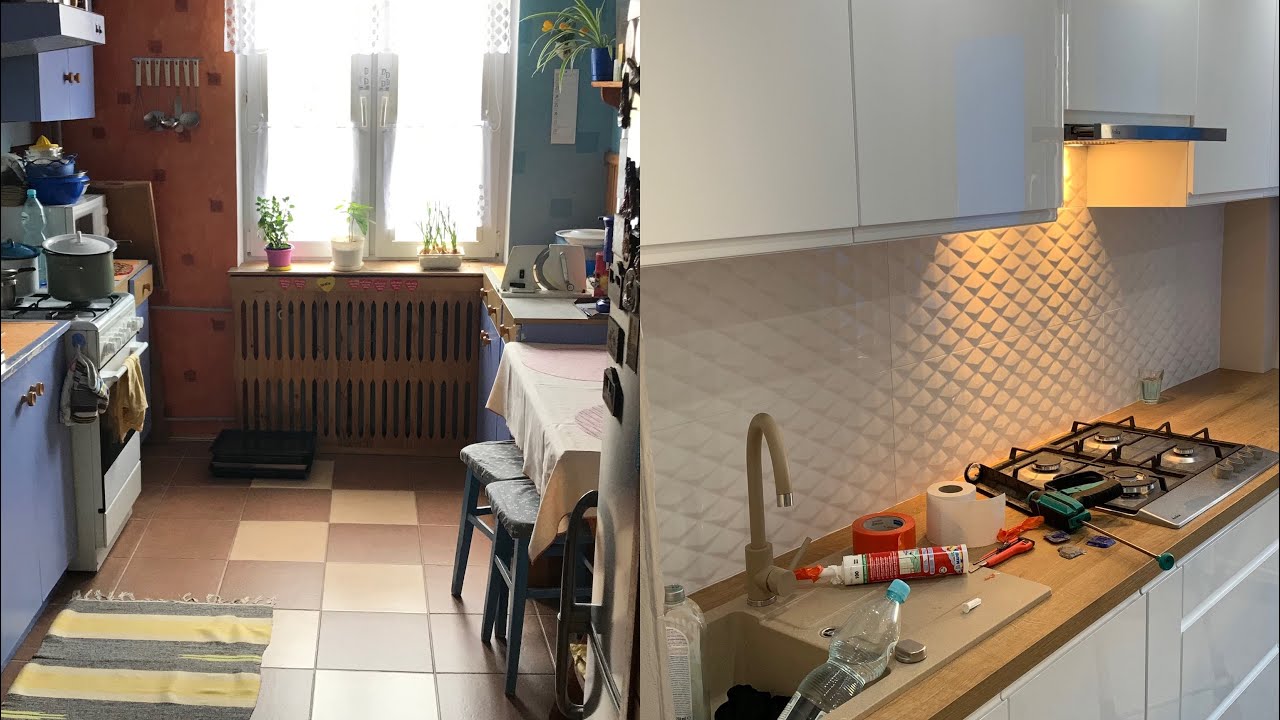 Metamorfoza- remont kuchni w bloku. # Metamorphosis - kitchen renovation in the block.