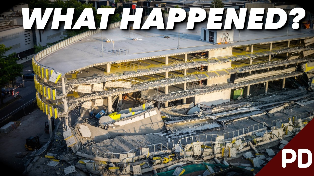 Brand New Concrete Carpark Collapses Weeks Before Opening