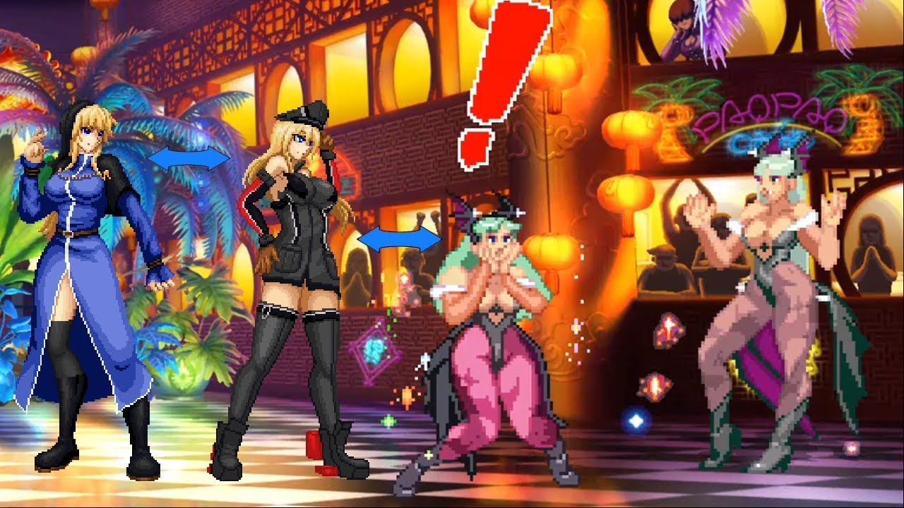 [KOF Mugen] Гоенико (Schlussel-Pre) VS Morrigan Aensland | Король бойцов 🆚 Darkstalkers