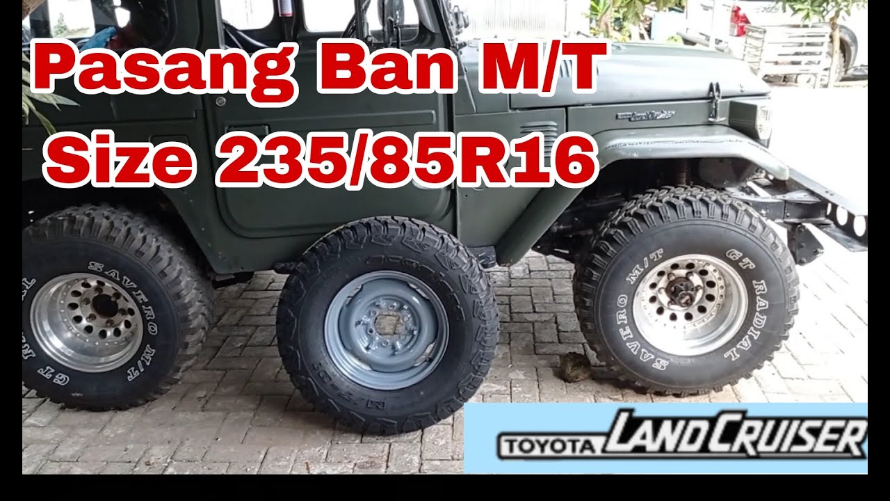 Perbedaan Ban Ukuran 33x12.5R15 vs 235/85R16