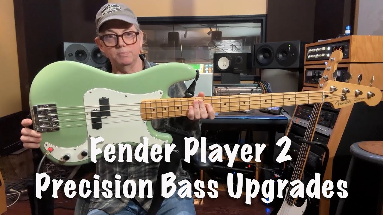 Fender Player 2 Precision Bass upgrades. Hot Rod Your P-Bass! New High Mass bridge and new pickups.