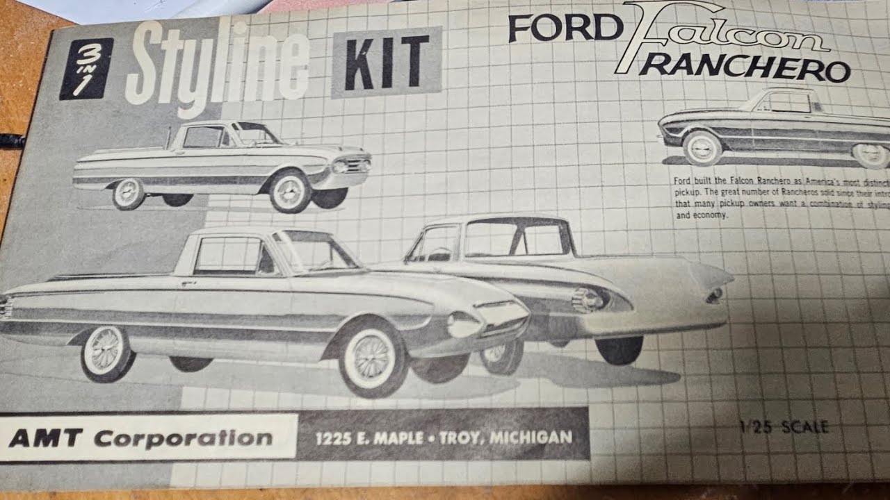 Что в коробке? Винтажная модель Styline Ranchero 1961 года от AMT.