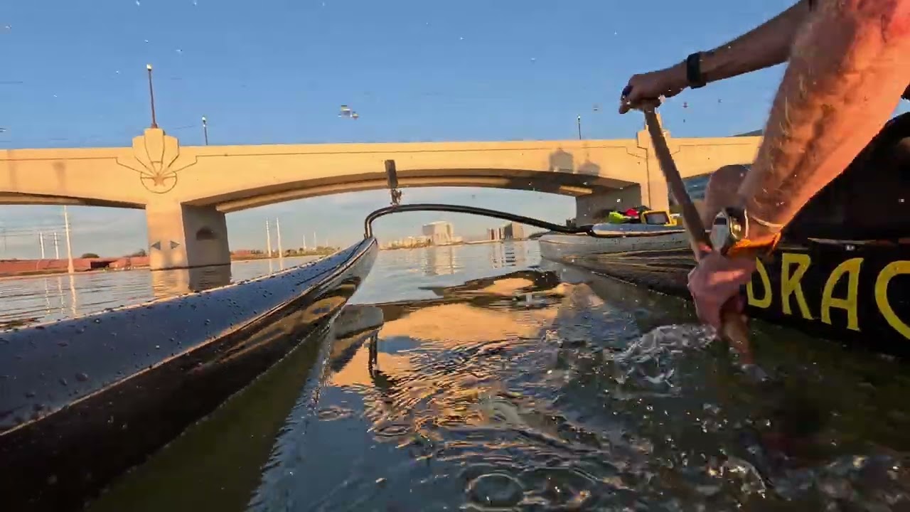 TAZ ladies V1 & OC1 4-mile TT day & Draco paddle GoPro (2026 Feb 23 Tempe Town Lake)