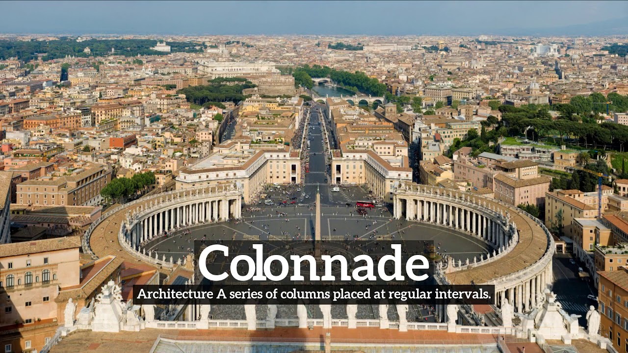 How Does Colonnade Look? | How to Say Colonnade in English? | What is Colonnade?