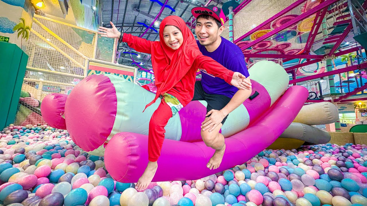 PAPS AQILA BERMAIN SEPUASNYA DI PLAYTOPIA ADVENTURE MARGO CITY