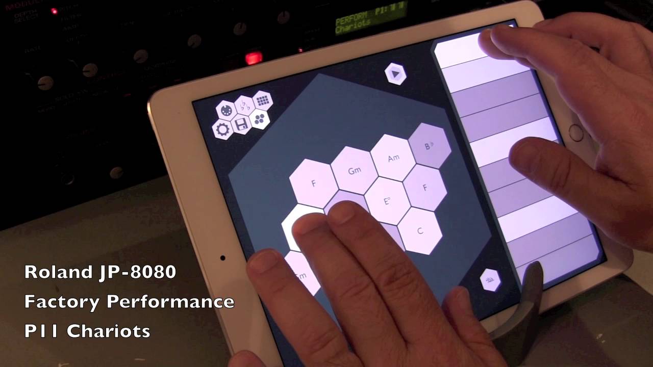 Chordion App: Triggering Roland JP-8080