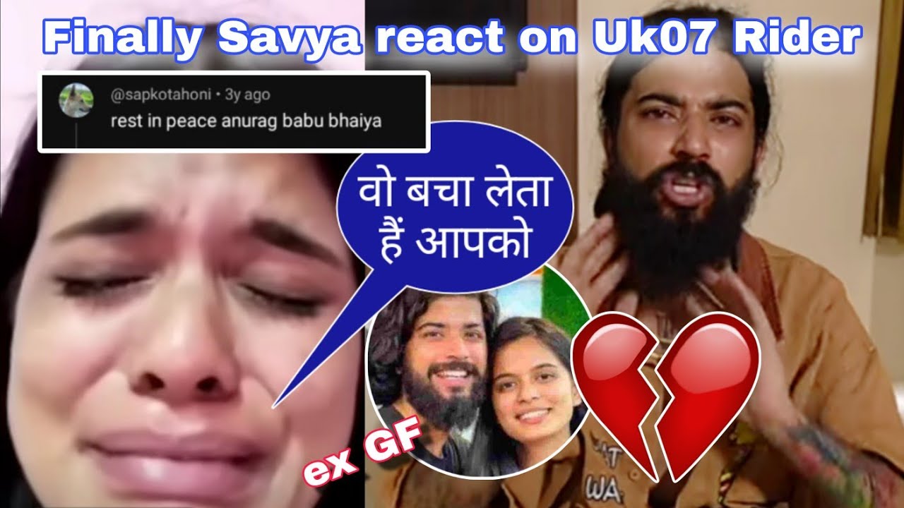 Savya Rides Reaction on current situation and controversy of Uk07 Rider and family 💔