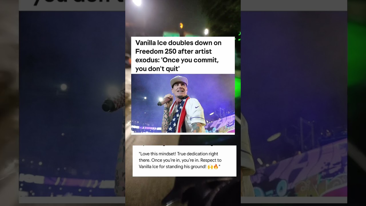 Vanilla Ice doubles down on Freedom 250 after artist exodus#celebrity#beritaviral