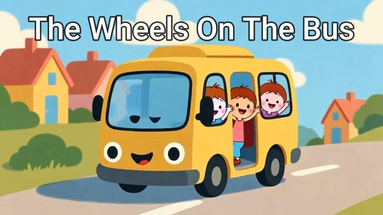 The Wheels on the Bus Go Round and Round | Nursery Rhymes for Kids
