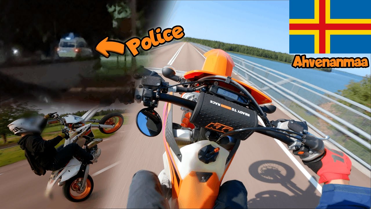 Kotareilla Ahvenanmaalla - Supermoto Paradise? + Night Ride! | EXC 125 & 300 TBI