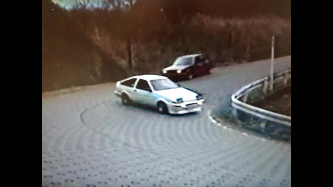 当時 ドリフト 県道518号線 マキメ 牧馬峠 AE86 AA63 