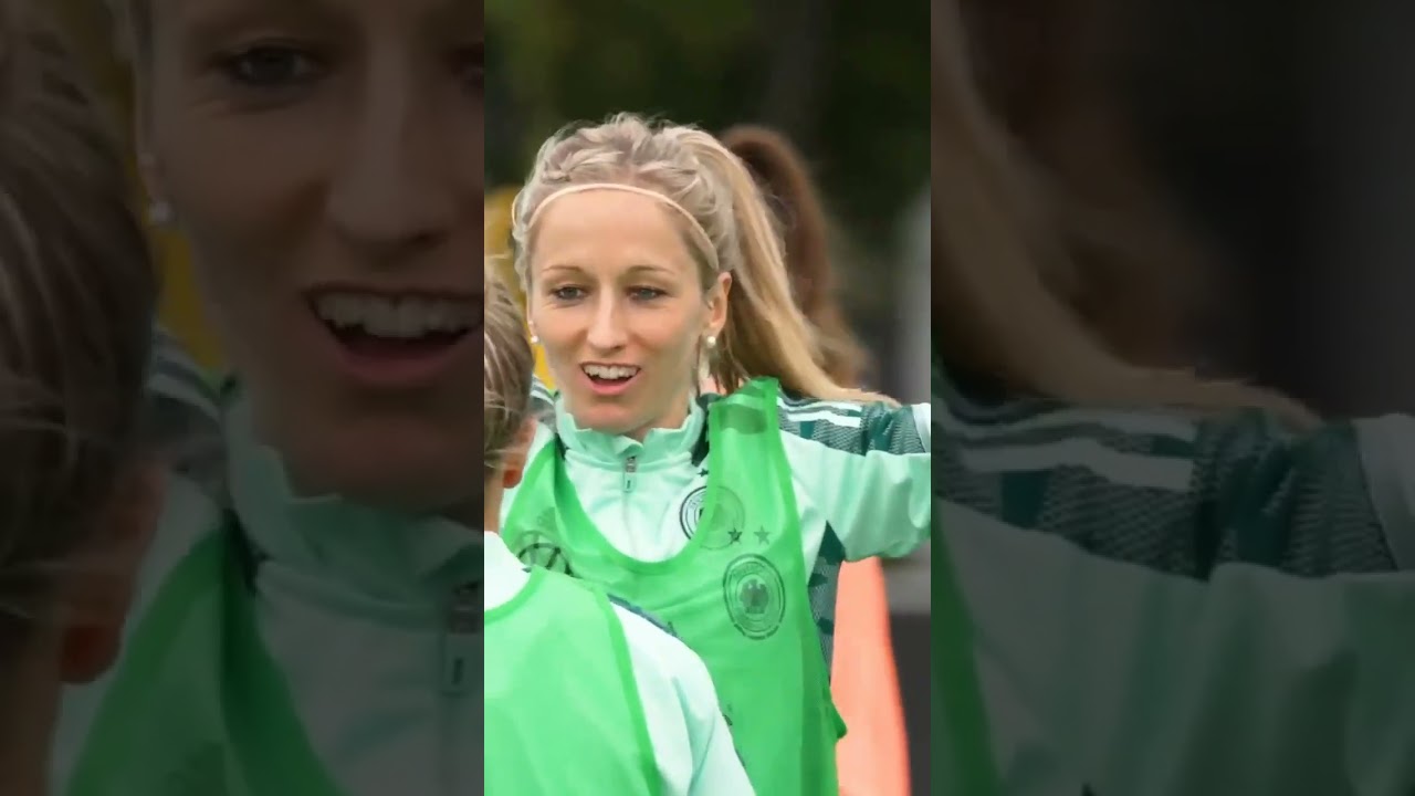 Germany women's national football team on training session for upcoming friendly match