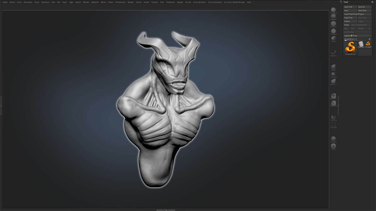 Sculpt With Me — Day 15 Creature Sculpting