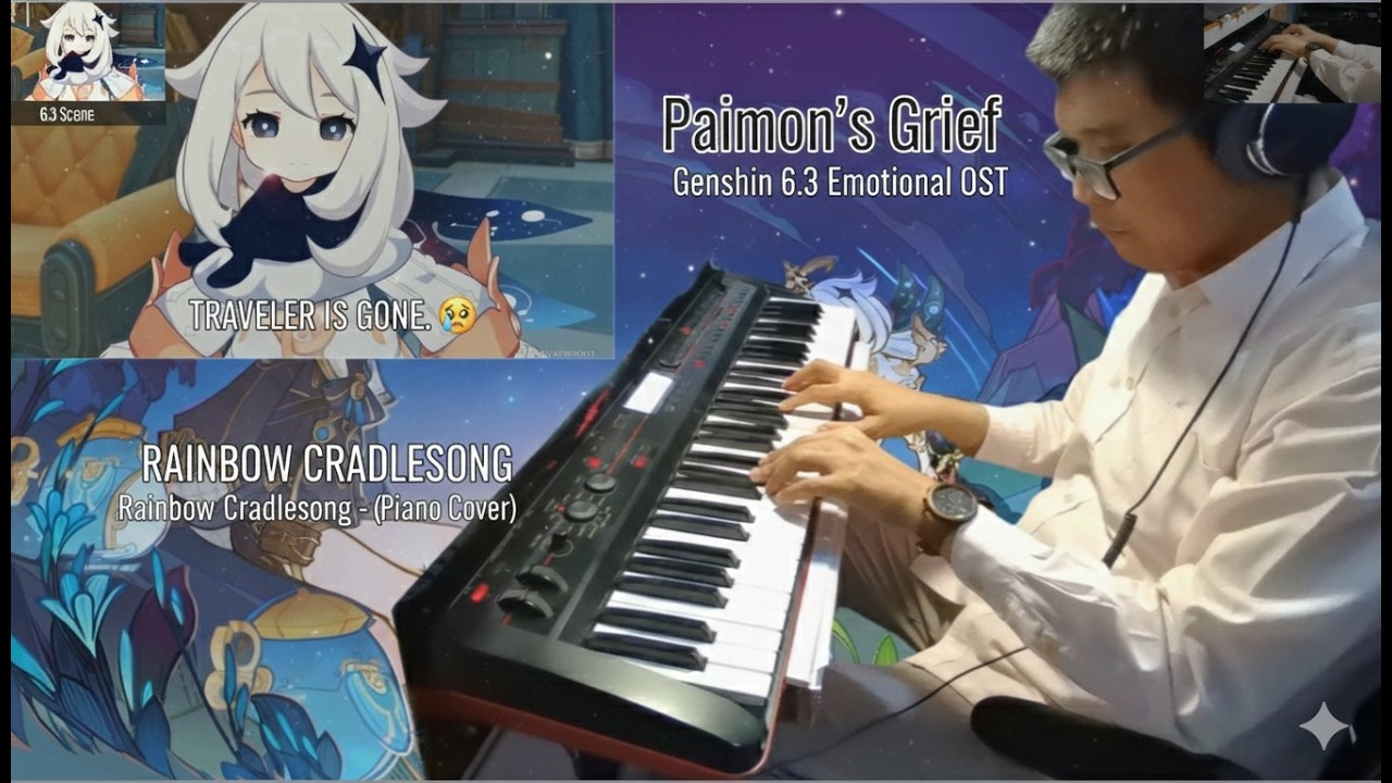 Paimon's Grief | Rainbow Cradlesong (Piano Cover & 6.3 Cutscene Edit)