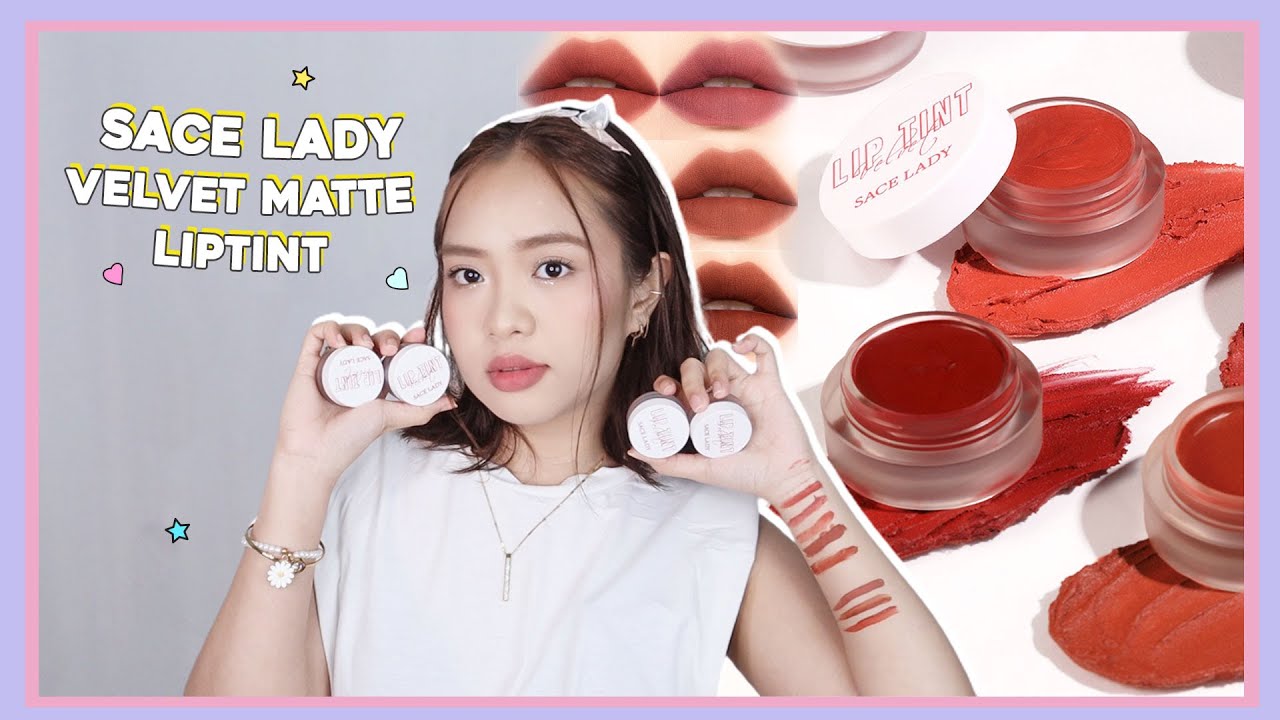 SACE LADY Velvet Matte Lip Tint Mud Swatches | phonycore 2022 (Philippines)