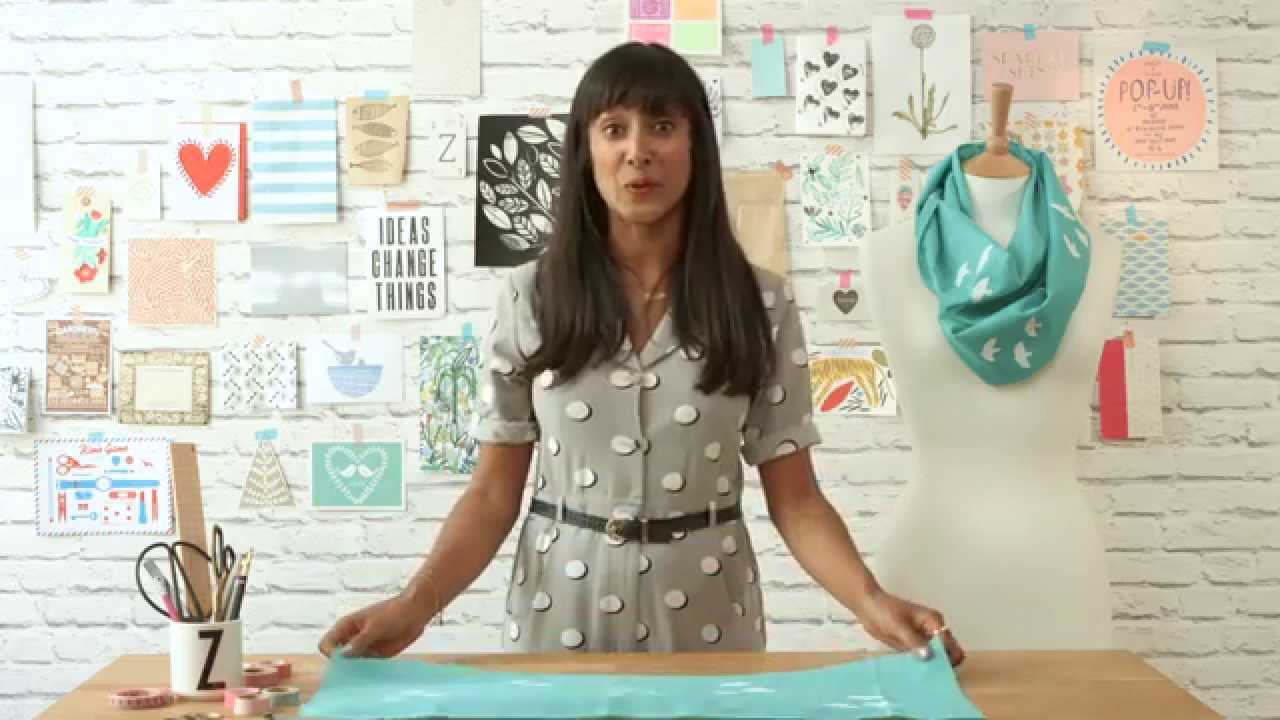 How to Print on Fabric: Screen Printing with an Embroidery Hoop