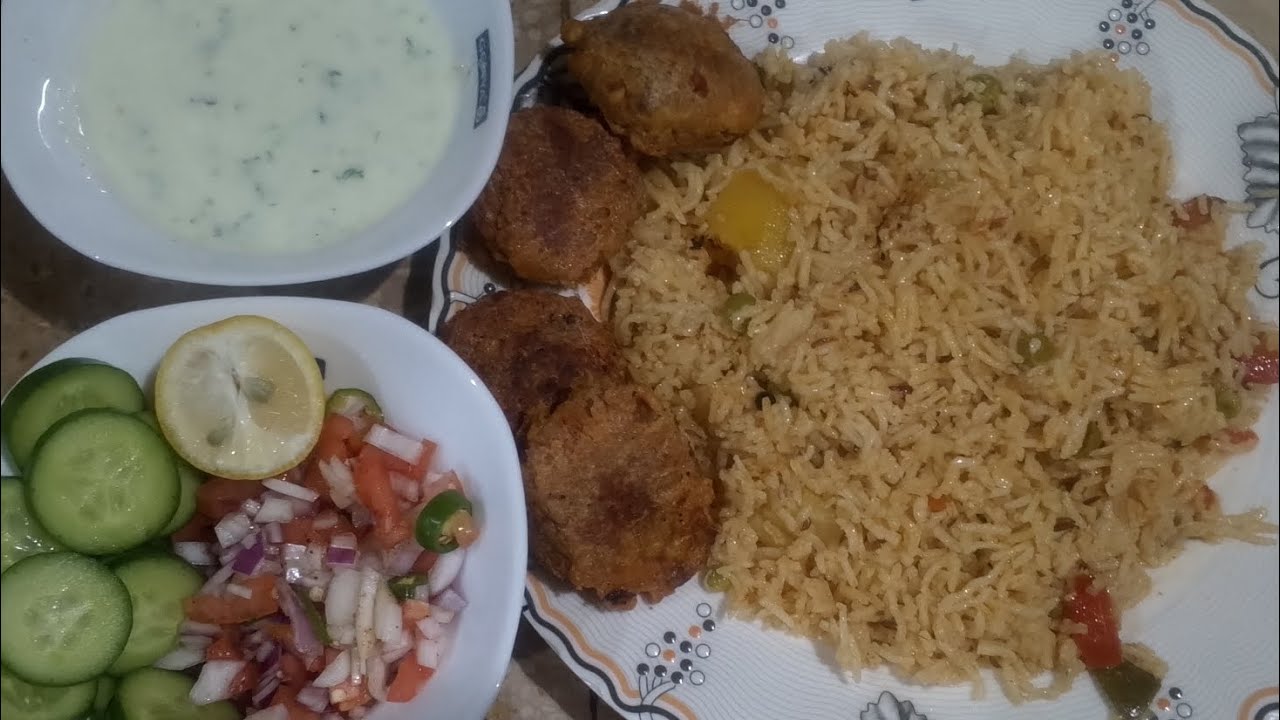 #cooking#food#جمعے کی خیرات ## ویجیٹبل رائیس کے ساتھ 🍚🧆🍚🧆