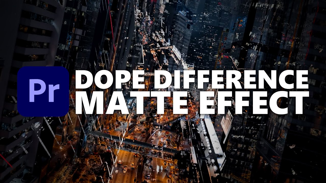 DOPE Difference Matte Transition | Premiere Pro 2020