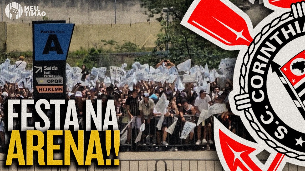 CHEGADA DA TORCIDA NA NEO QU&Iacute;MICA ARENA PARA A FESTA LOGO AP&Oacute;S O T&Iacute;TULO DA COPA DO BRASIL 2025!