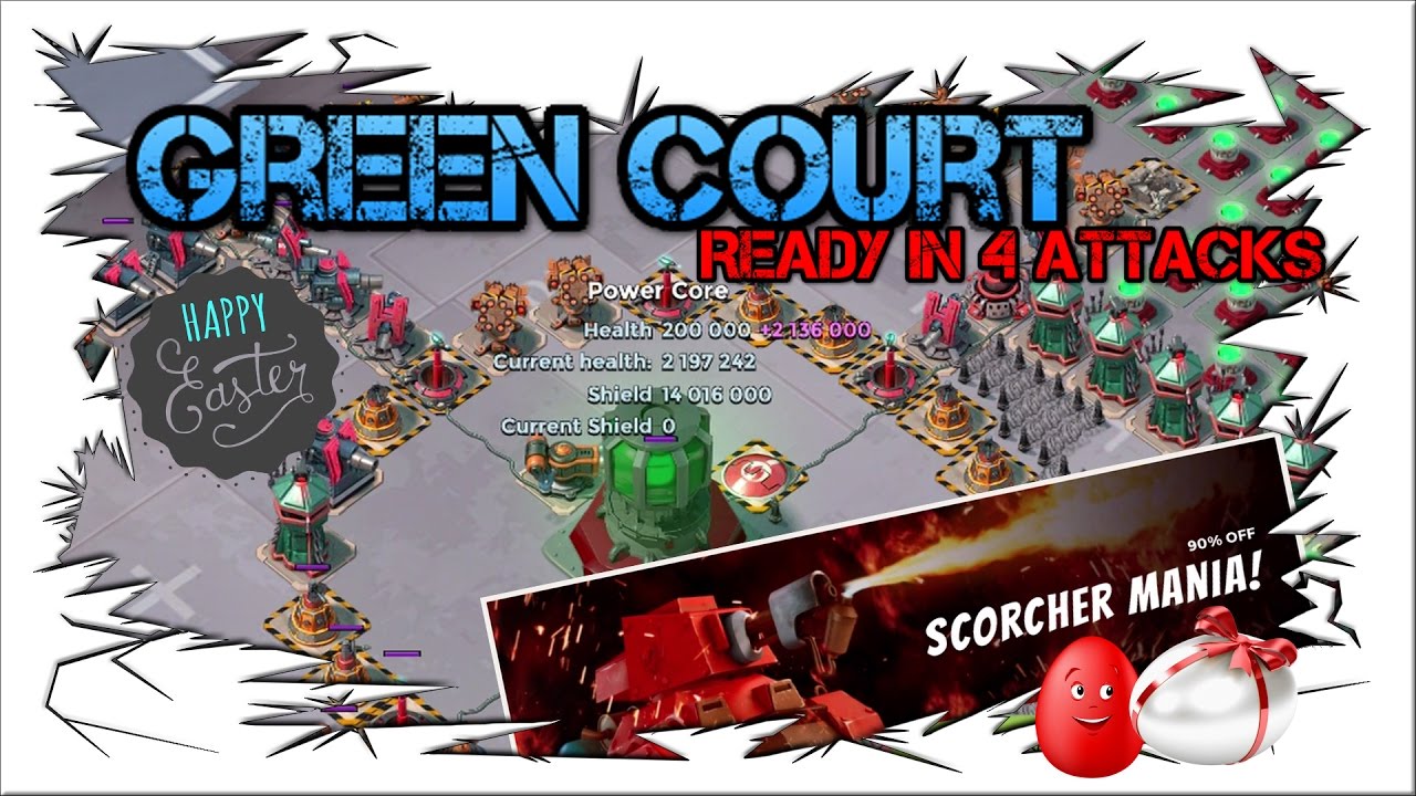 Green Court Ready in 4 Attacks ! Operation Forlorn Hope ! Scorcher Mania ! Boom Beach