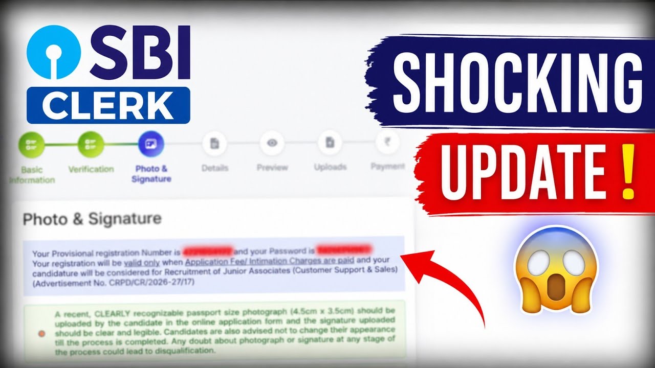 🚨 SBI Clerk 2026 BIG UPDATE 😱🔥 | SHOCKING NEWS for Aspirants!