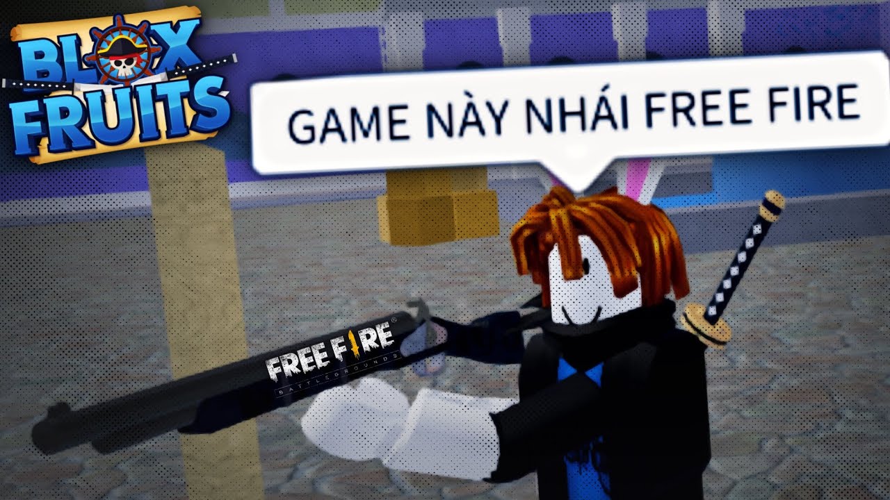 Khi Người Chơi FREE FIRE Chơi BLOX FRUIT | Blox Fruit (MEMES)