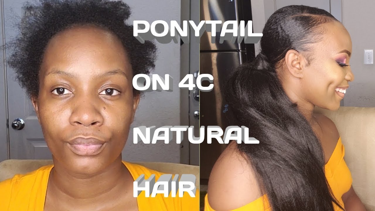 How To Do a Sleek Ponytail On 4C Natural Hair Using Murray Edge Wax|jalia walda