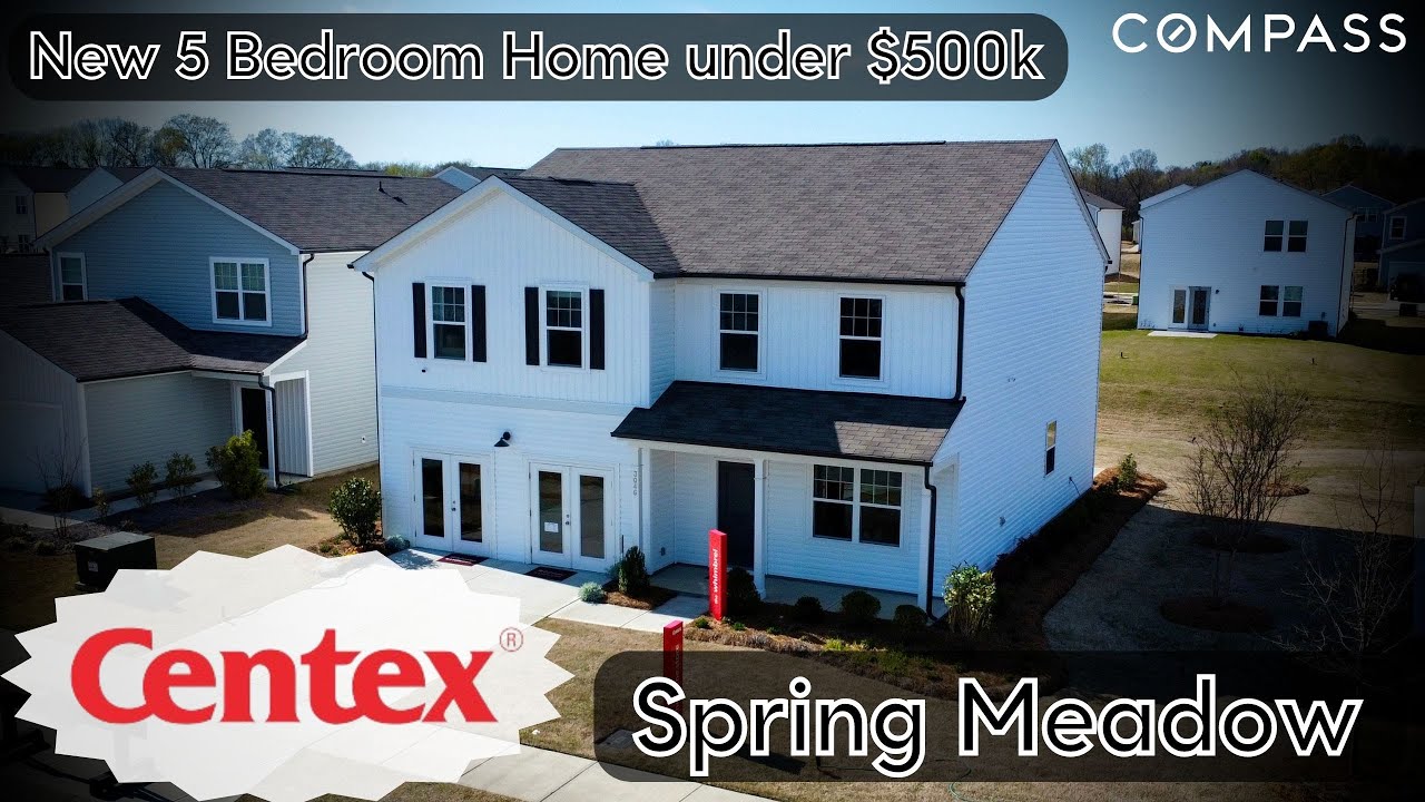 Great Value | 5 Bedroom New Home under $500k | Concord, NC | Spring Meadow by Centex