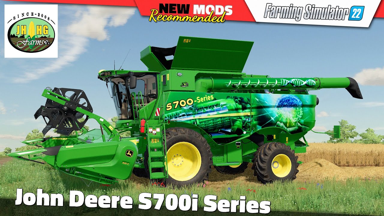 FS22 | John Deere S700i Series (by JHHG Modding) - Farming Simulator 22 New Mods Review 2K60