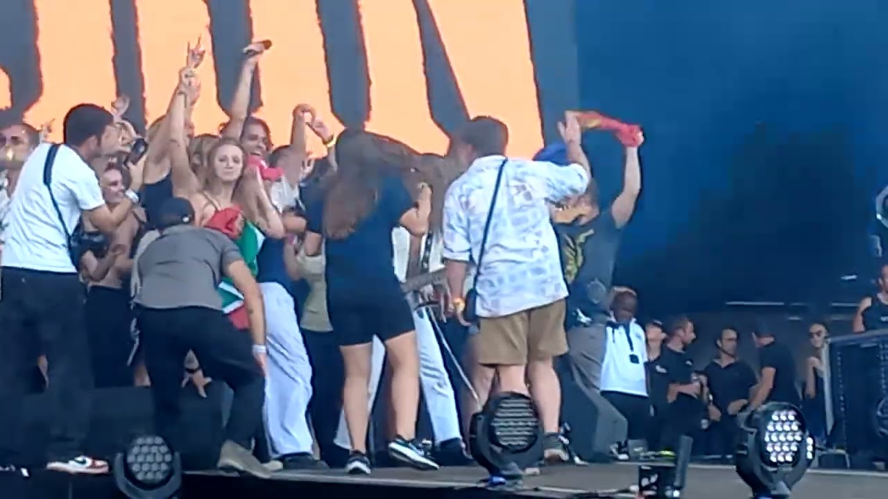 Maneskin Vs. Noam Shtark 👀6:10- Lividi Sui Gomiti@Live Rock Werchter 2.7.2022