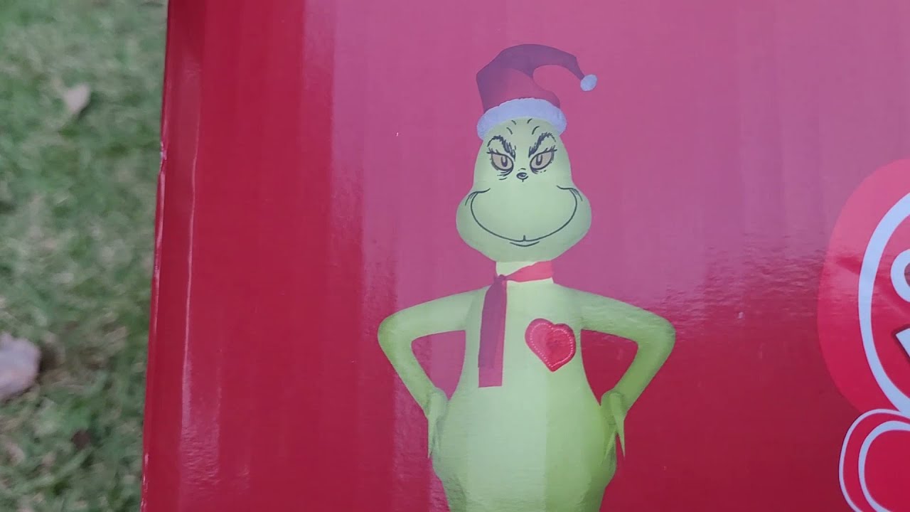 NEW for 2021 Gemmy 11 foot Grinch with micro led heart Airblown inflatable
