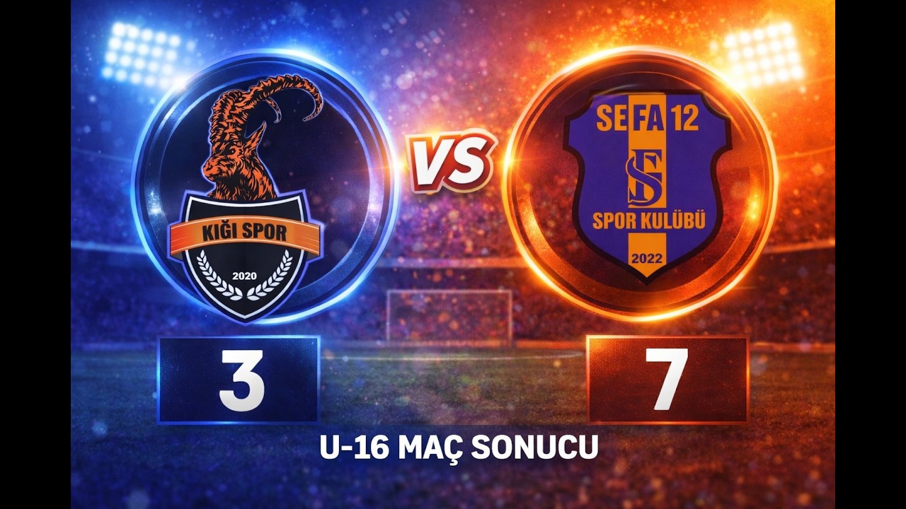 Kiğı Spor U-16 | 3-7 | Sefa 12 Spor U-16   | İkinci yarı 2. Kısım