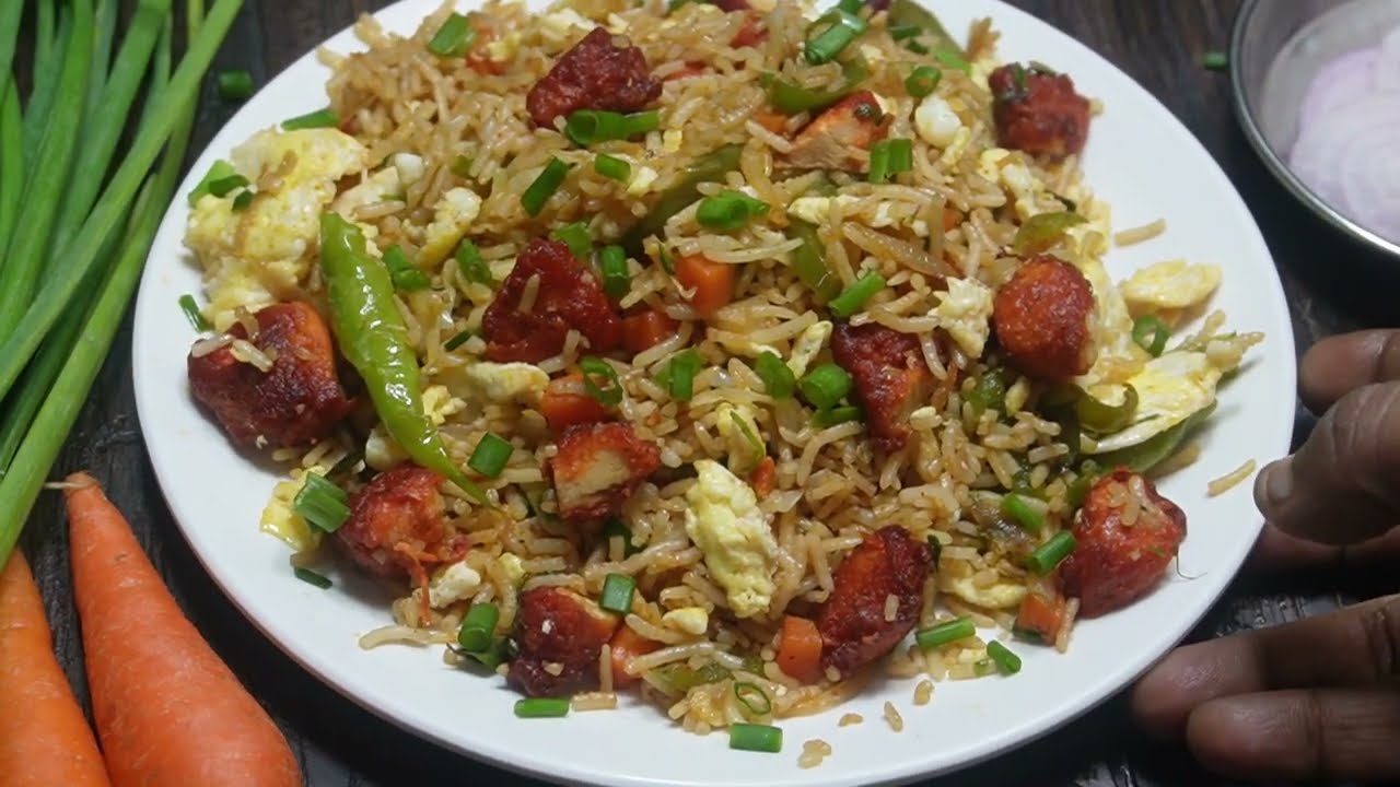 Street Style Chicken Fried Rice 👌😋| Fast food | స్ట్రీట్ స్టైల్ చికెన్ ఫ్రైడ్ రైస్| Egg Fried Rice|