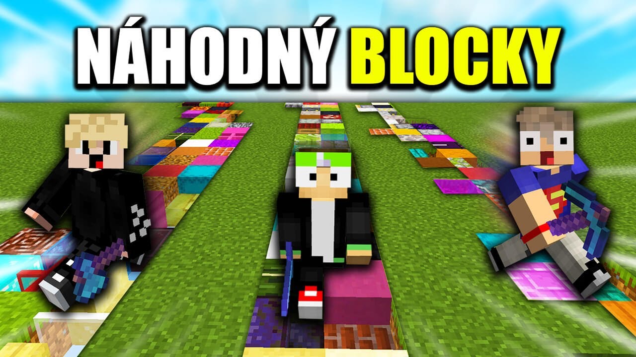 Když CHODÍME, objeví se NÁHODNÝ BLOCK v Minecraftu...