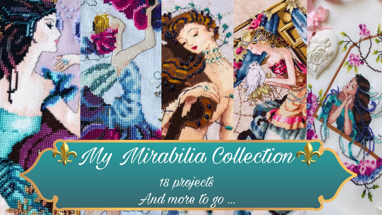 My Mirabilia collection ⚜️… 18 finished projects, and more to go