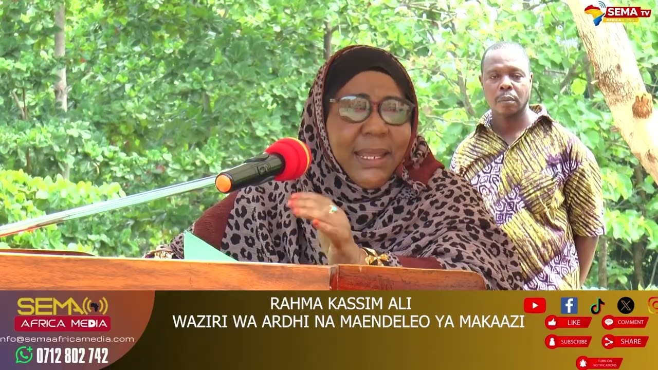RIPOTI ZA SEMA AFRICA MEDIA  -  NAUTAKA UONGOZI WA IDARA YA MAFUNZO UKAMILISHE HARAKA UJENZI 