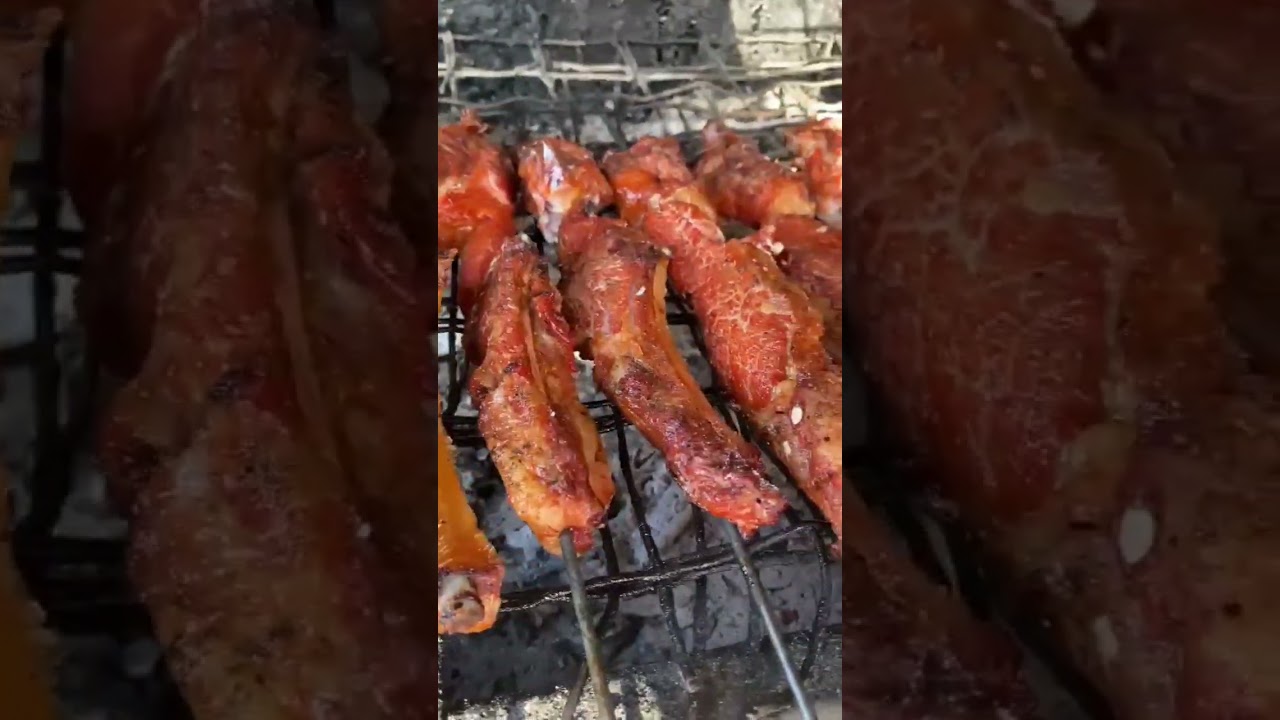 Grilled crocodile rids