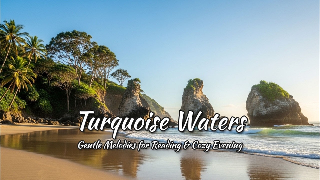 🔴 LIVE:  Turquoise Waters 🌊 Gentle Melodies for Reading & Cozy Evening