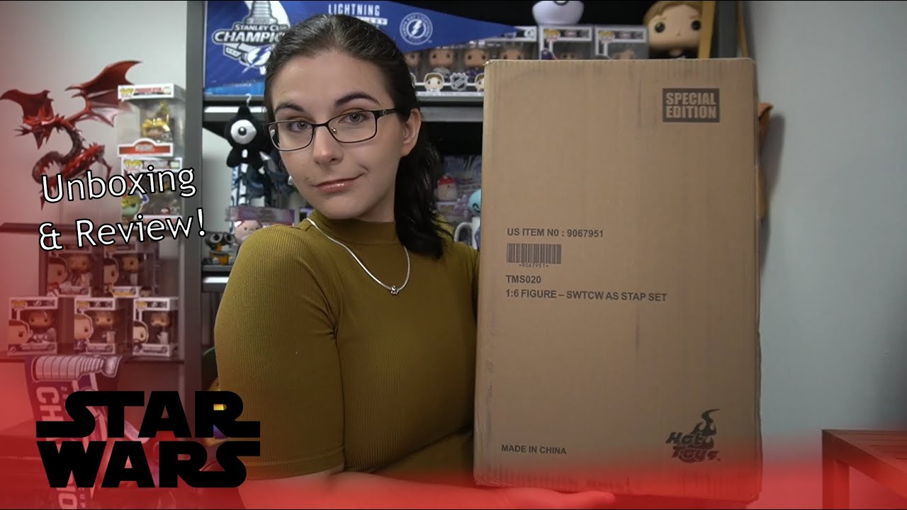 Animated Hayden?! | HOT TOYS STAR WARS CLONE WARS ANAKIN & STAP UNBOXING & REVIEW!
