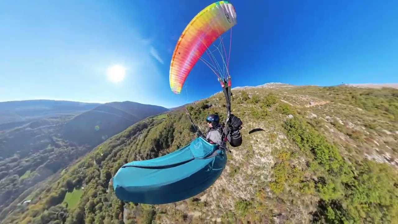Parapente Gréolières Déco  300 - Test Supair Evo Light 2 en mode cocon