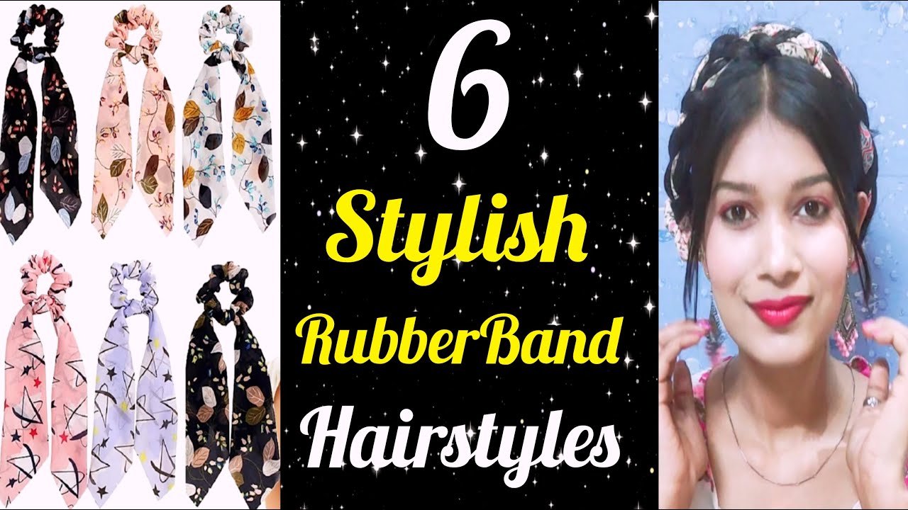 6 Beautiful Hairstyles Using Stylish Rubber Band...🥰🥰🥰||Stylish Rubber Band Hairstyles 👈||